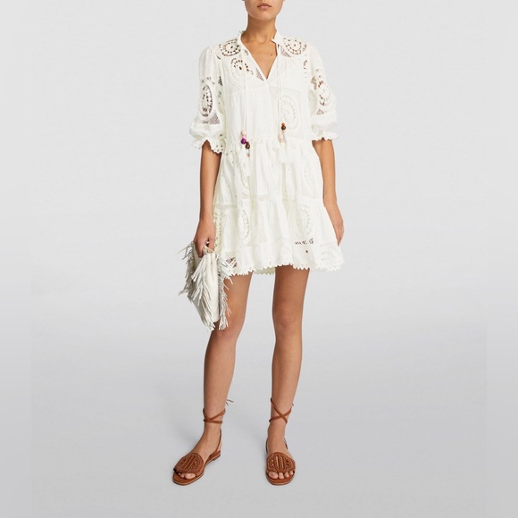 MAJE Crochet-Detail Mini Dress - Picture 6 of 6